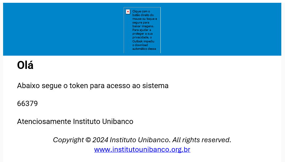 Imagem 02 - Login e senha - e-mail token