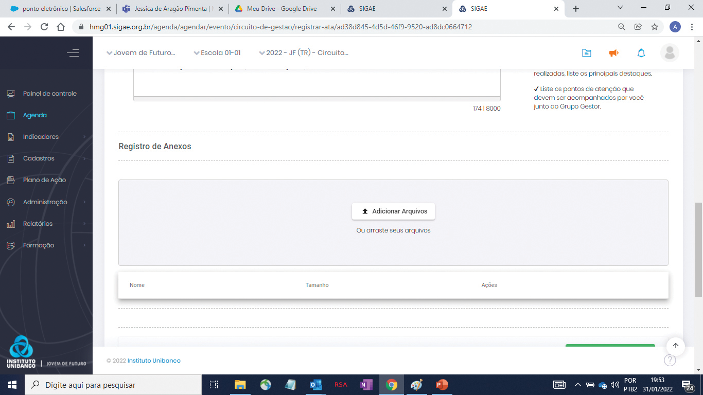 Imagem 34 - Como incluir o registro do evento - Anexos