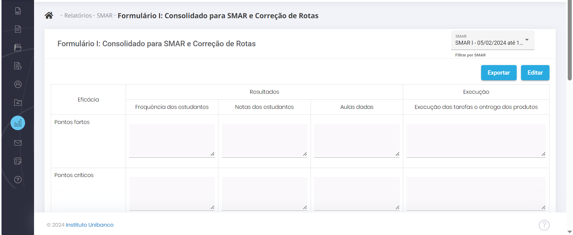 Imagem 51 - Formulário I - consolidado para SMAR e Correção de Rotas